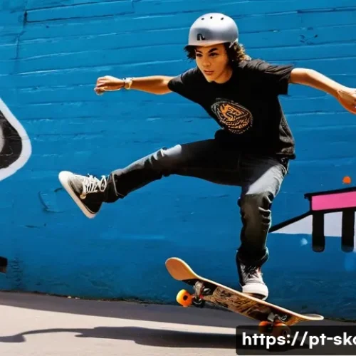 스케이트로 이동하기 - **Prompt for Street Skate:**
    A vibrant, dynamic shot of a young person (late teens to early twen...